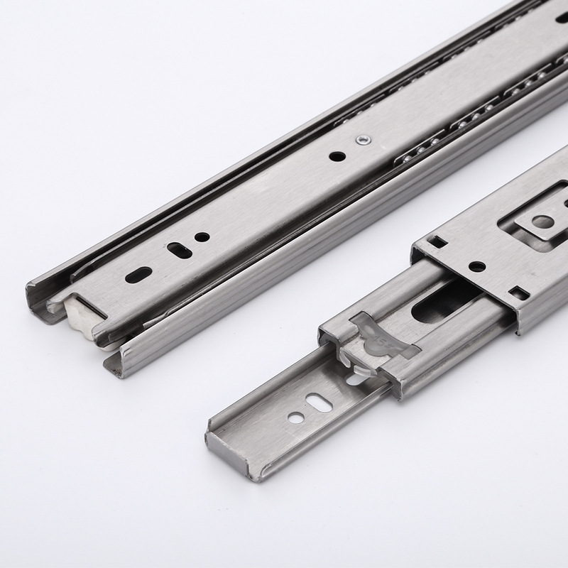 Ray Trượt Ngăn Kéo, Ray Bi 3 Tầng Inox/Thép Có Giảm Chấn Dài 25-50cm ...