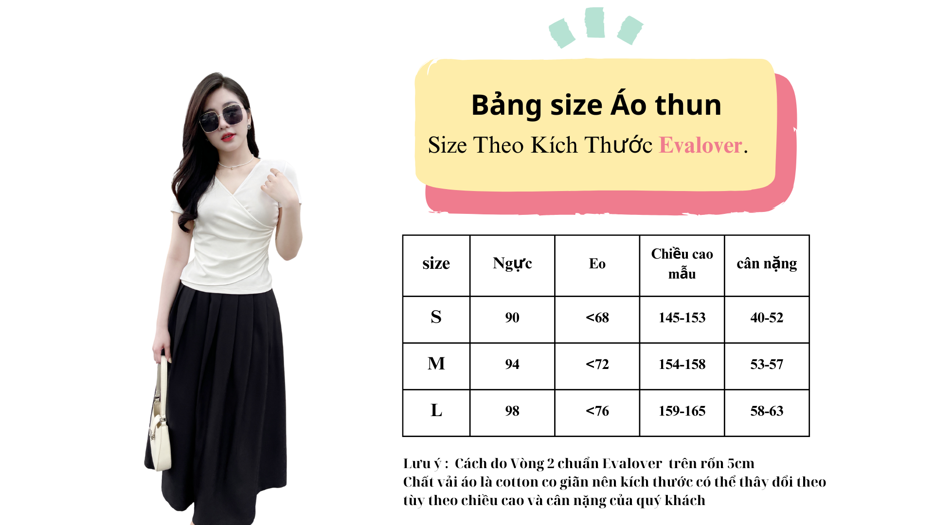 Mô tả Áo thun nữ che bụng sau sinh cổ tim dáng ôm nhẹ nhún eo Evalover - 3