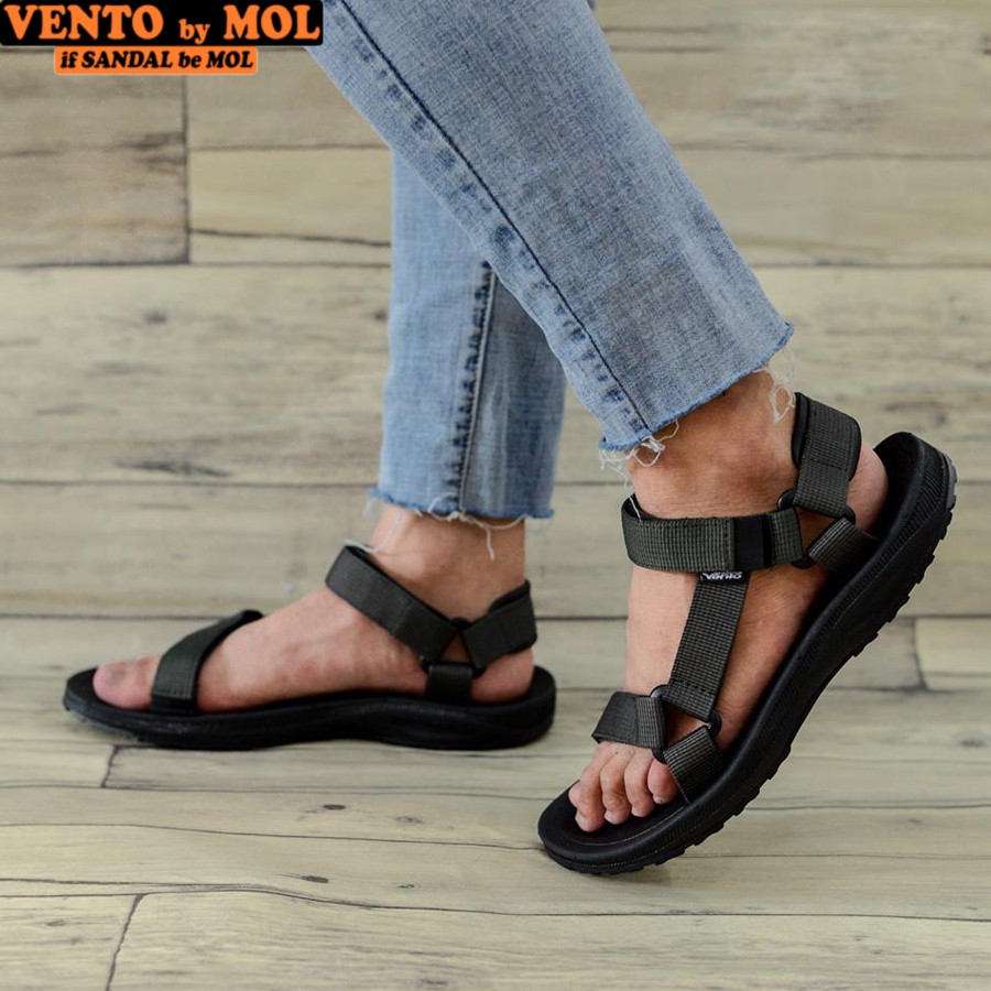 Mô tả Sandal nam Vento quai ngang NV25B màu đen có big size 44 45 (Form to) | Vento  NV25 SD25 - 7