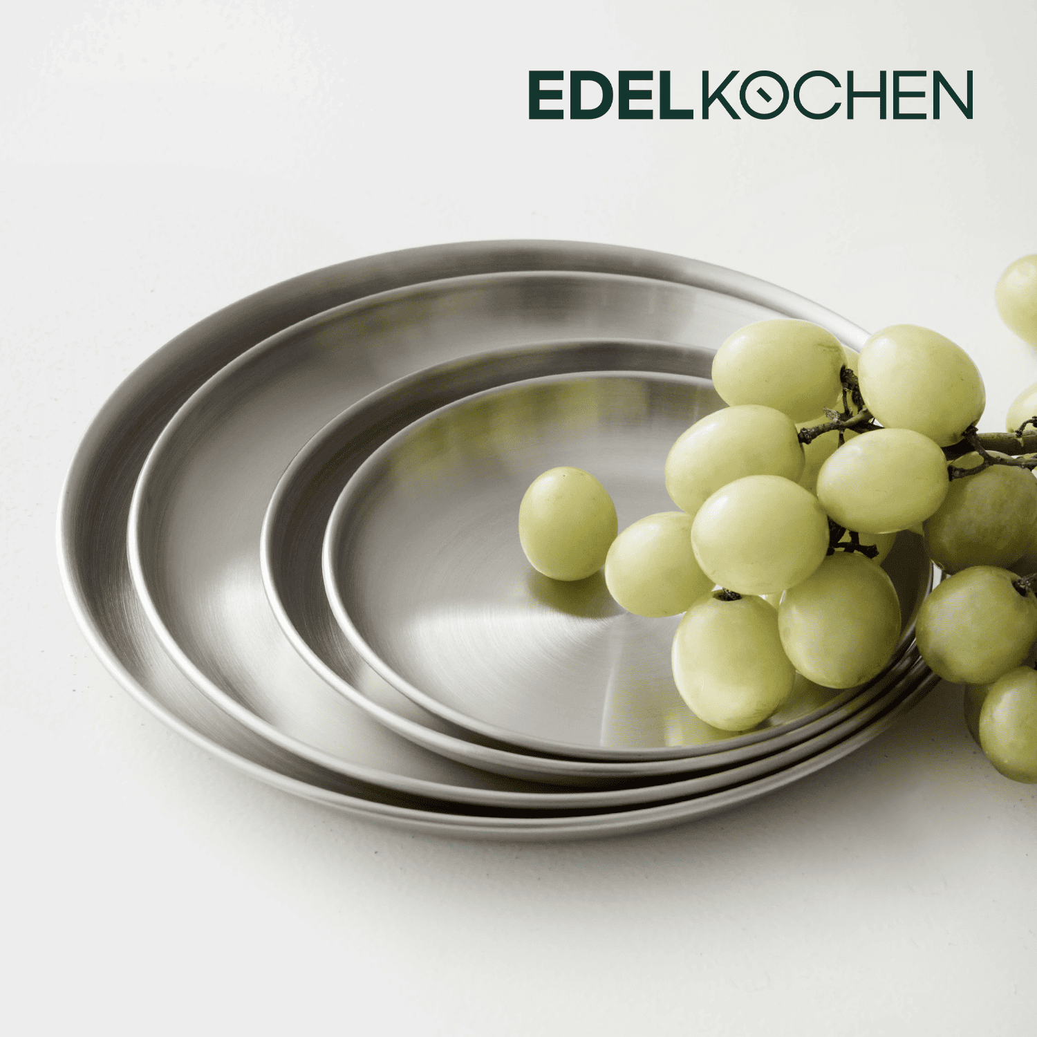 Đĩa inox đựng thực phầm Hàn Quốc Edelkochen inox 304 | Shopee Việt Nam