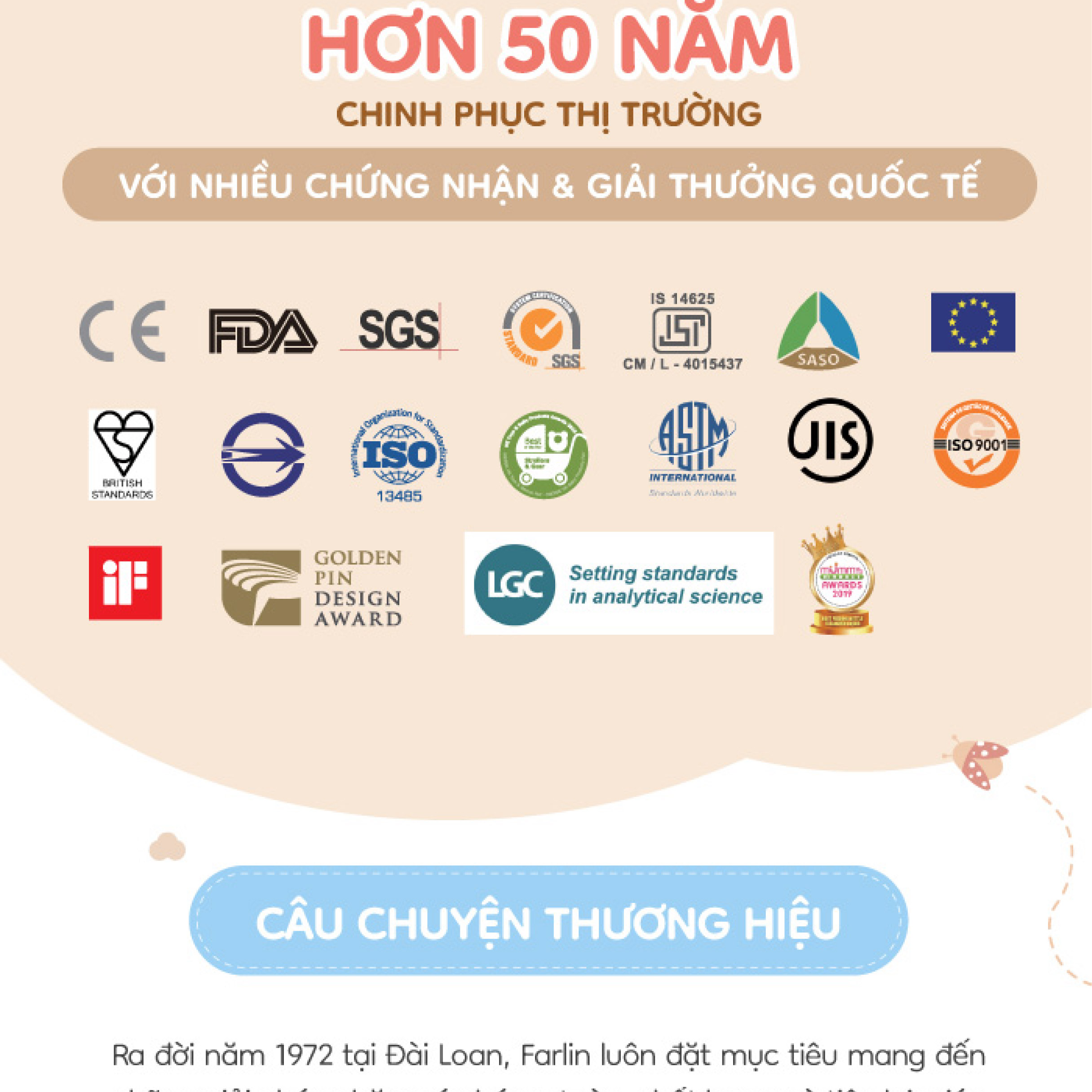 Mô tả Farlin Bình sữa PPSU cao cấp, cổ rộng dễ vệ sinh, núm ti silicone siêu mềm chống đầy hơi cho bé - 10