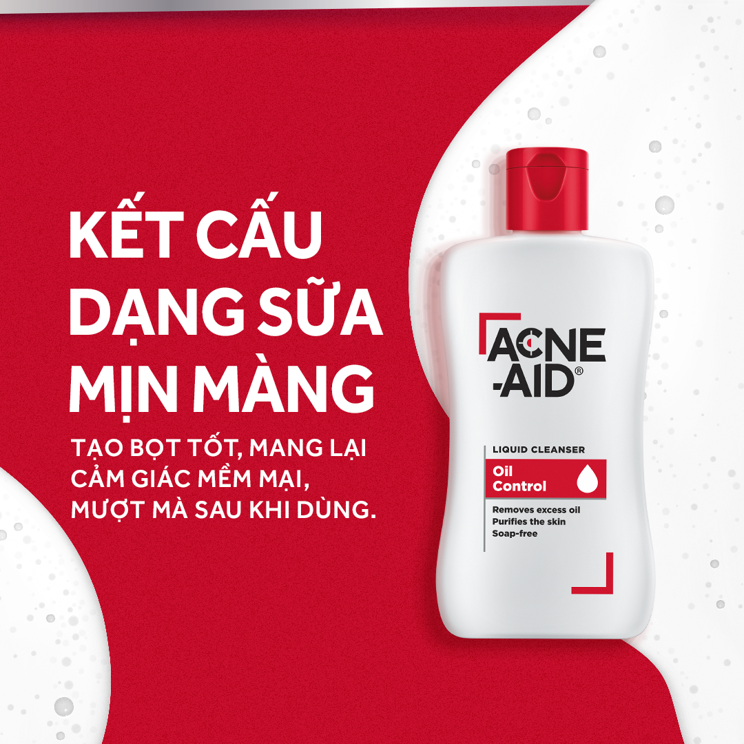 Combo 2 sữa rửa mặt Acne-Aid Liquid - Giảm nhờn, ngừa mụn (100ml x2)