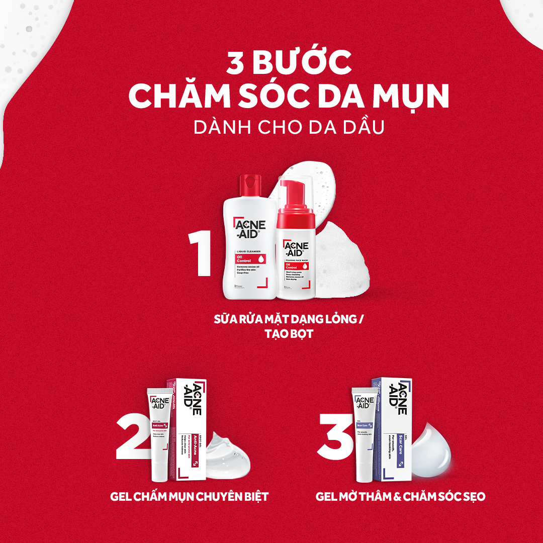 Combo 2 sữa rửa mặt Acne-Aid Liquid - Giảm nhờn, ngừa mụn (100ml x2)