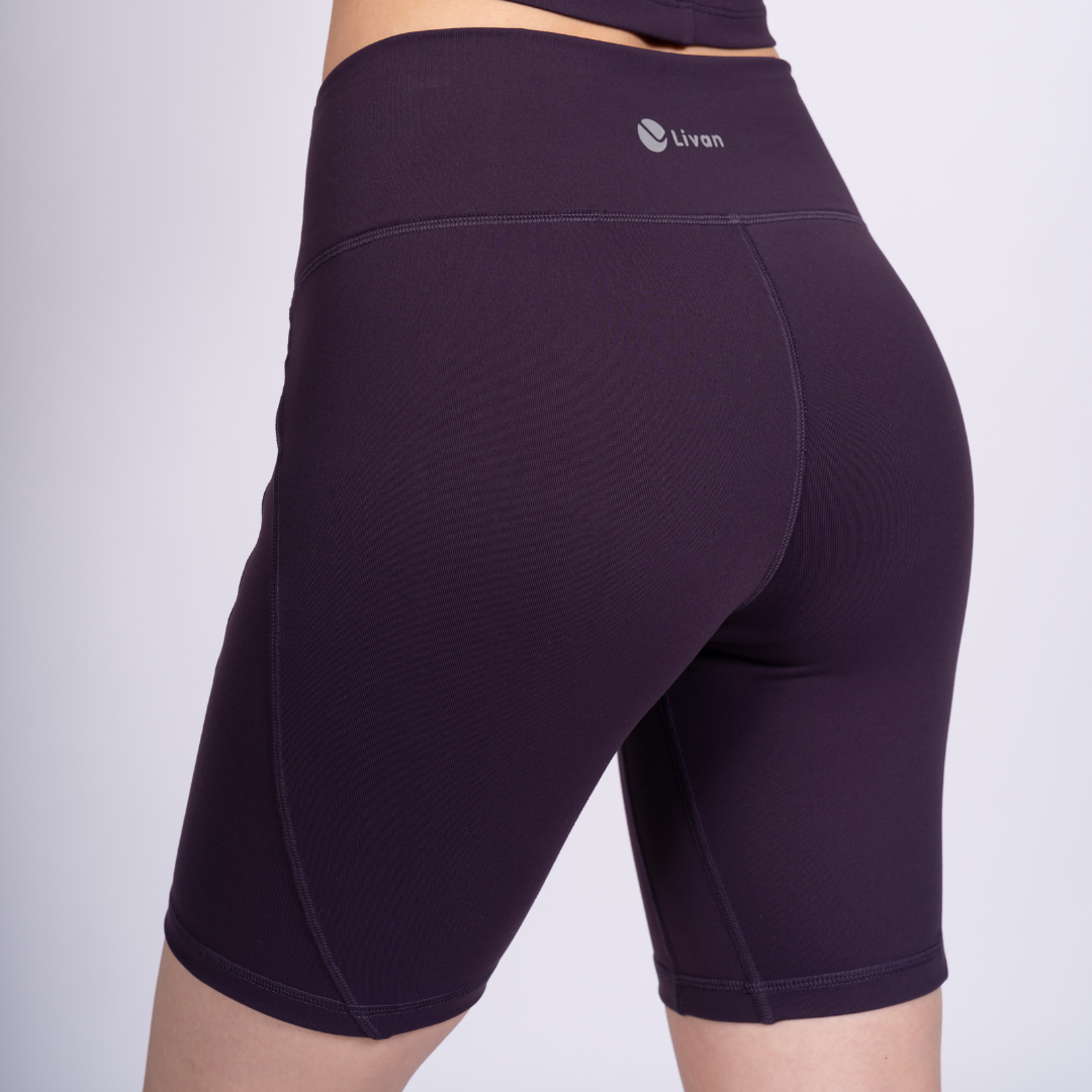 Mô tả Bộ Tập Yoga Gym Livan Sport Áo Bra Kèm Đệm Rời & Quần Đùi Biker LV25N01F513, Bộ Tập Đùi Nữ, Bộ Tập Gym Đùi - 4