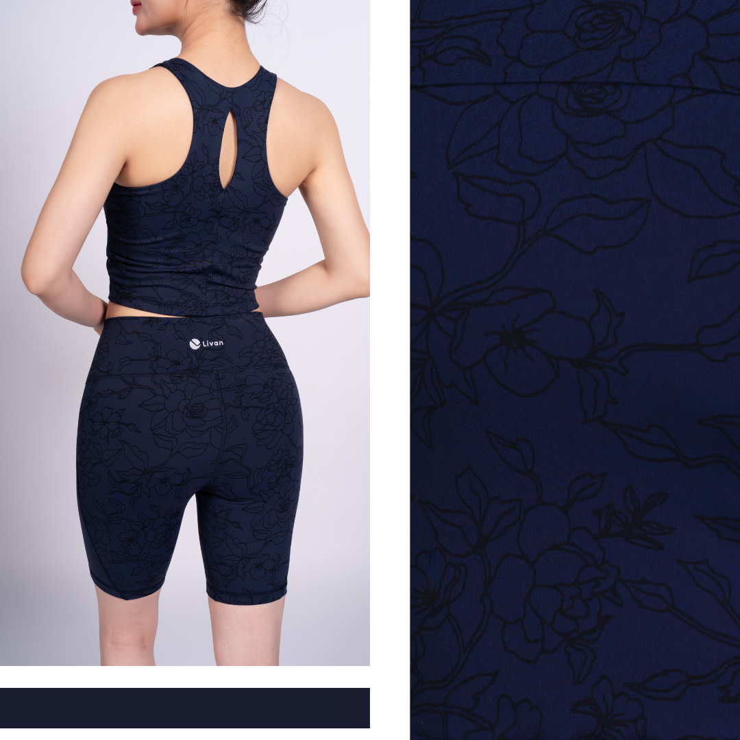 Mô tả Bộ Tập Yoga Gym Livan Sport Áo Bra Kèm Đệm Rời & Quần Đùi Biker LV25N01F513, Bộ Tập Đùi Nữ, Bộ Tập Gym Đùi - 6