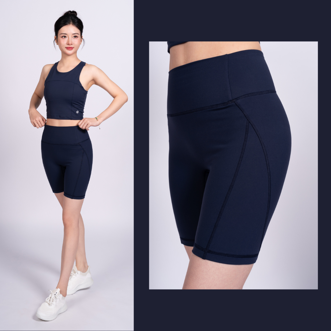 Mô tả Bộ Tập Yoga Gym Livan Sport Áo Bra Kèm Đệm Rời & Quần Đùi Biker LV25N01F513, Bộ Tập Đùi Nữ, Bộ Tập Gym Đùi - 7
