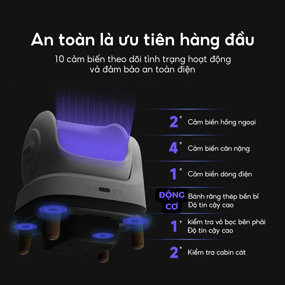 Mô tả [New 2025] Máy Dọn Vệ Sinh Cho Mèo HELIPET OPEN-TOP 2025 Bản Quốc Tế Kết Nối Wifi - 2