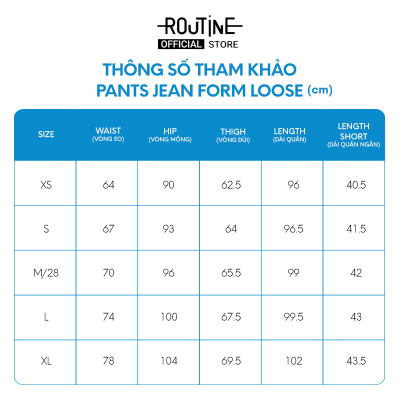 Mô tả Quần Denim Nữ Ống Rộng Trơn Form Loose - Routine 10F24DPAW024 - 1