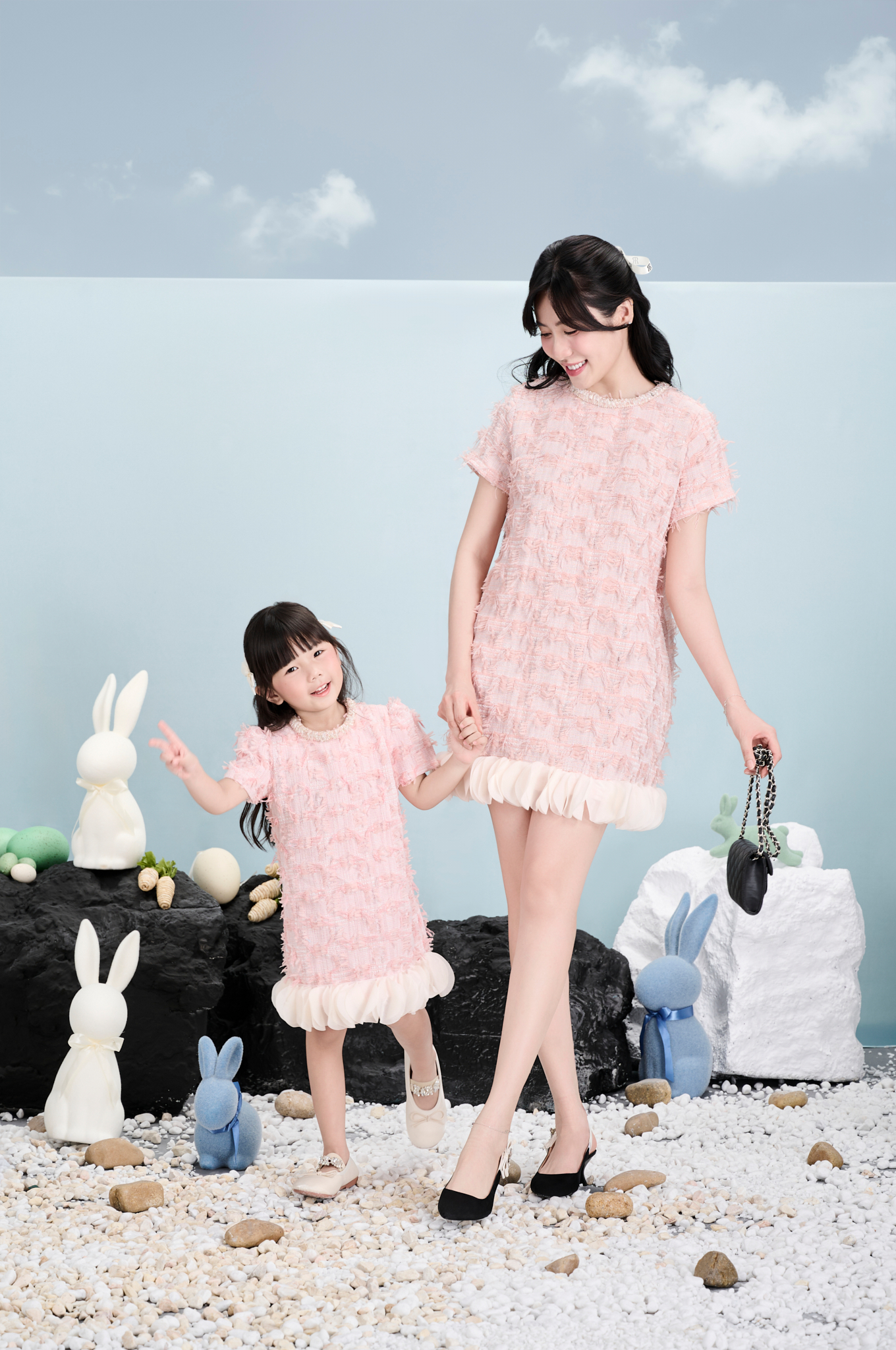 Mô tả RẬP BABY - Váy Baby Tweed Hồng - BABI 04 - 2