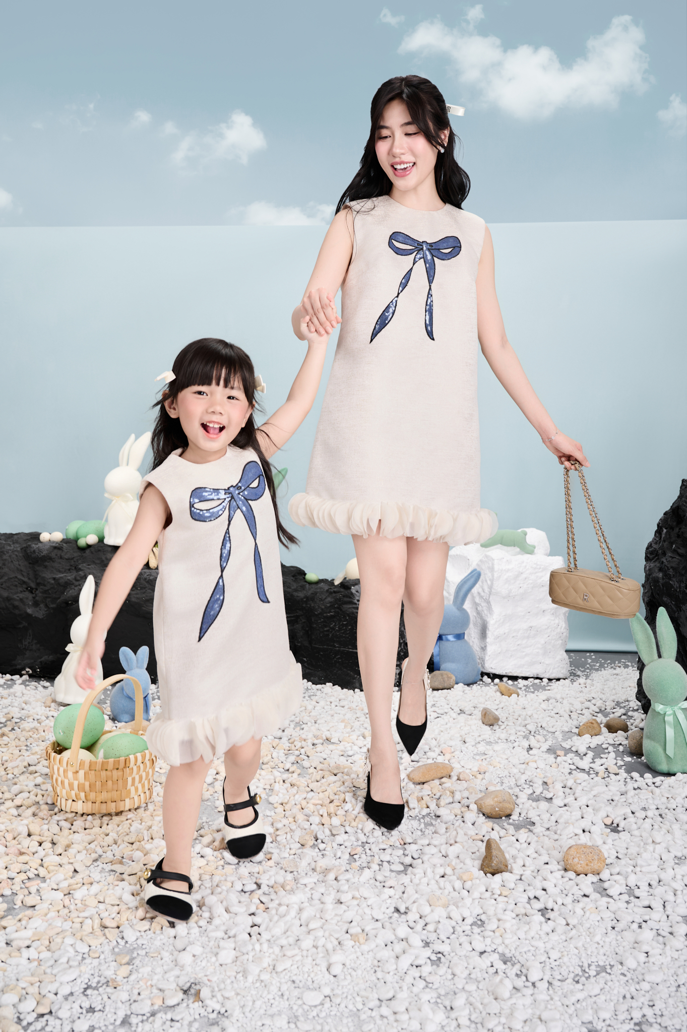 Mô tả RẬP BABY - Váy Baby Đính Nơ Kim Sa - BABI 12 - 3