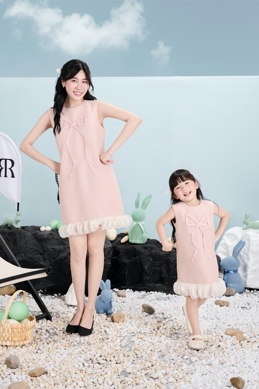 Mô tả RẬP BABY - váy Baby Đính Nơ Tweed - BABI 14 - 1