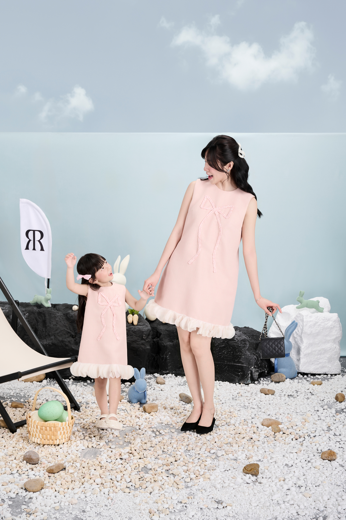 Mô tả RẬP BABY - váy Baby Đính Nơ Tweed - BABI 14 - 2