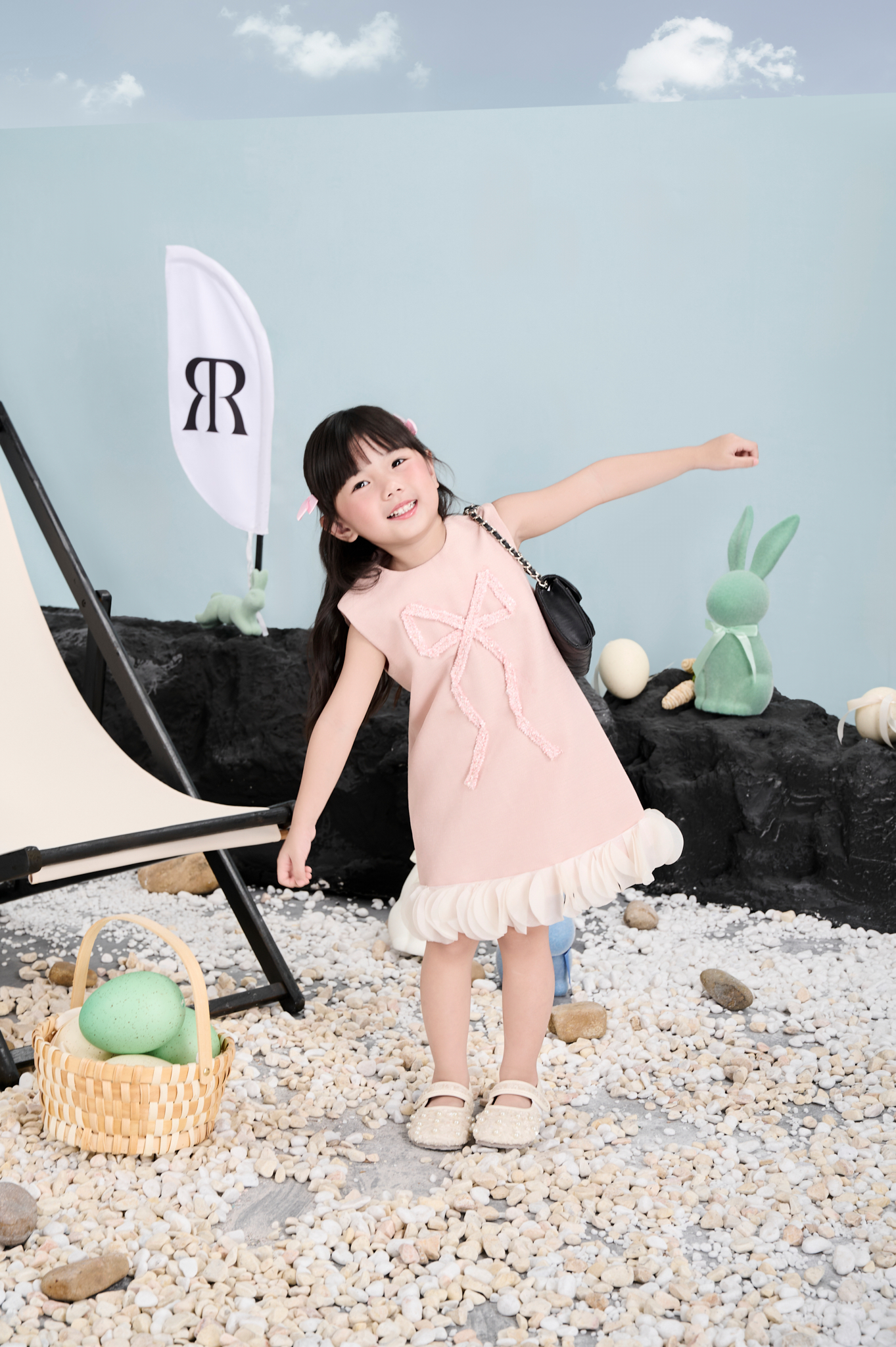 Mô tả RẬP BABY - váy Baby Đính Nơ Tweed - BABI 14 - 3