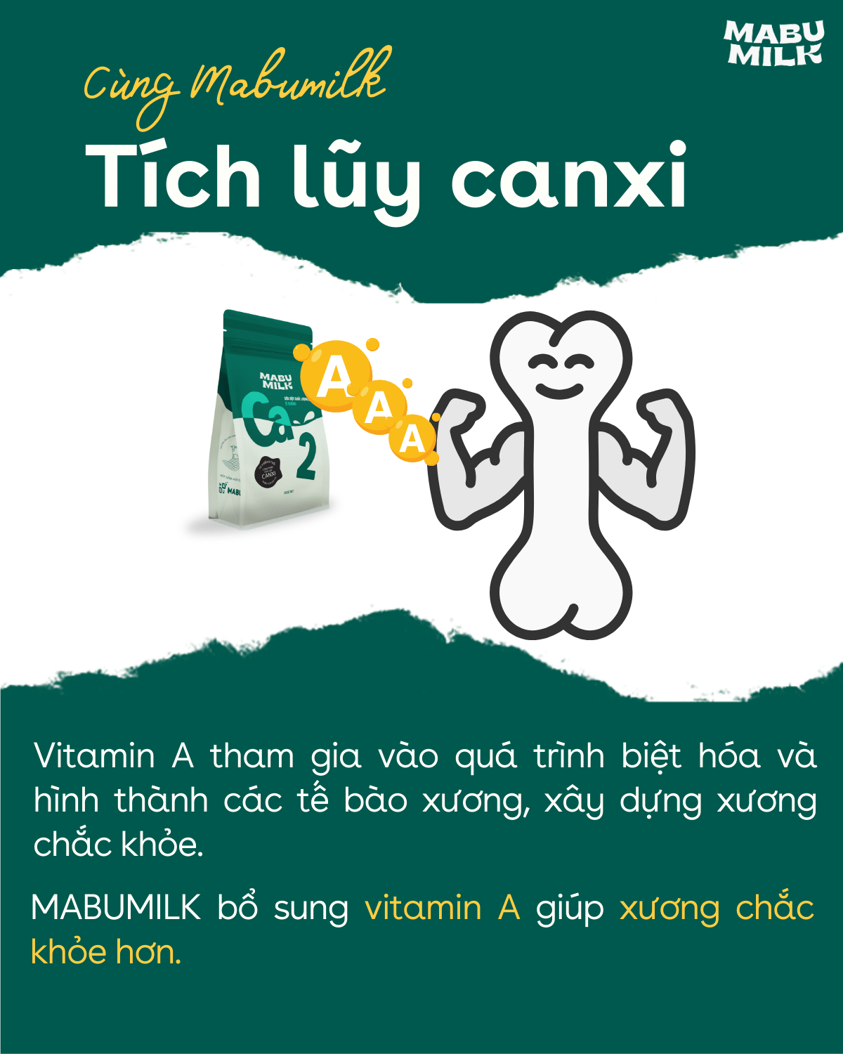 Mô tả SỮA BỘT CHẤT LƯỢNG CAO Mabumilk ít đường - TÍCH LUỸ CANXI trước tuổi dậy thì tăng chiều cao cho trẻ từ 3 - 15 tuổi - 4