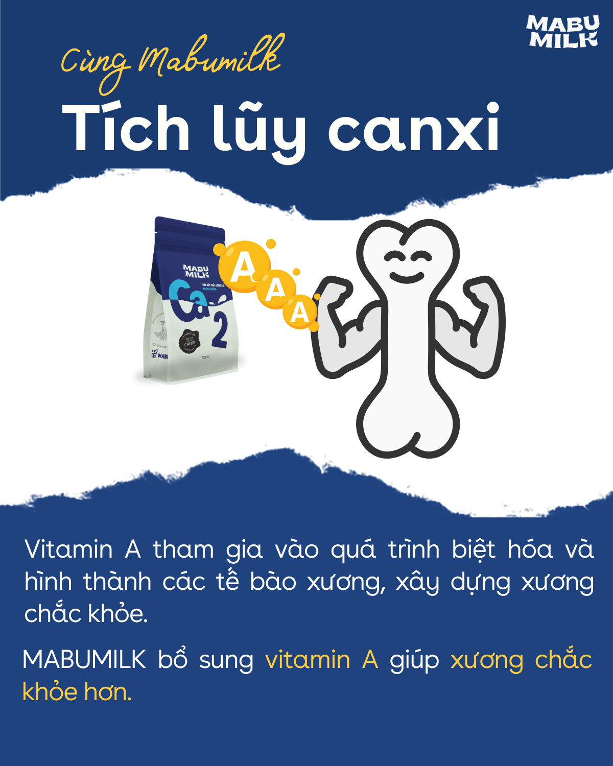 Mô tả SỮA BỘT CHẤT LƯỢNG CAO Mabumilk không đường dành cho trẻ từ 3-15 tuổi - TÍCH LUỸ CANXI PHÁT TRIỂN CHIỀU CAO - 4