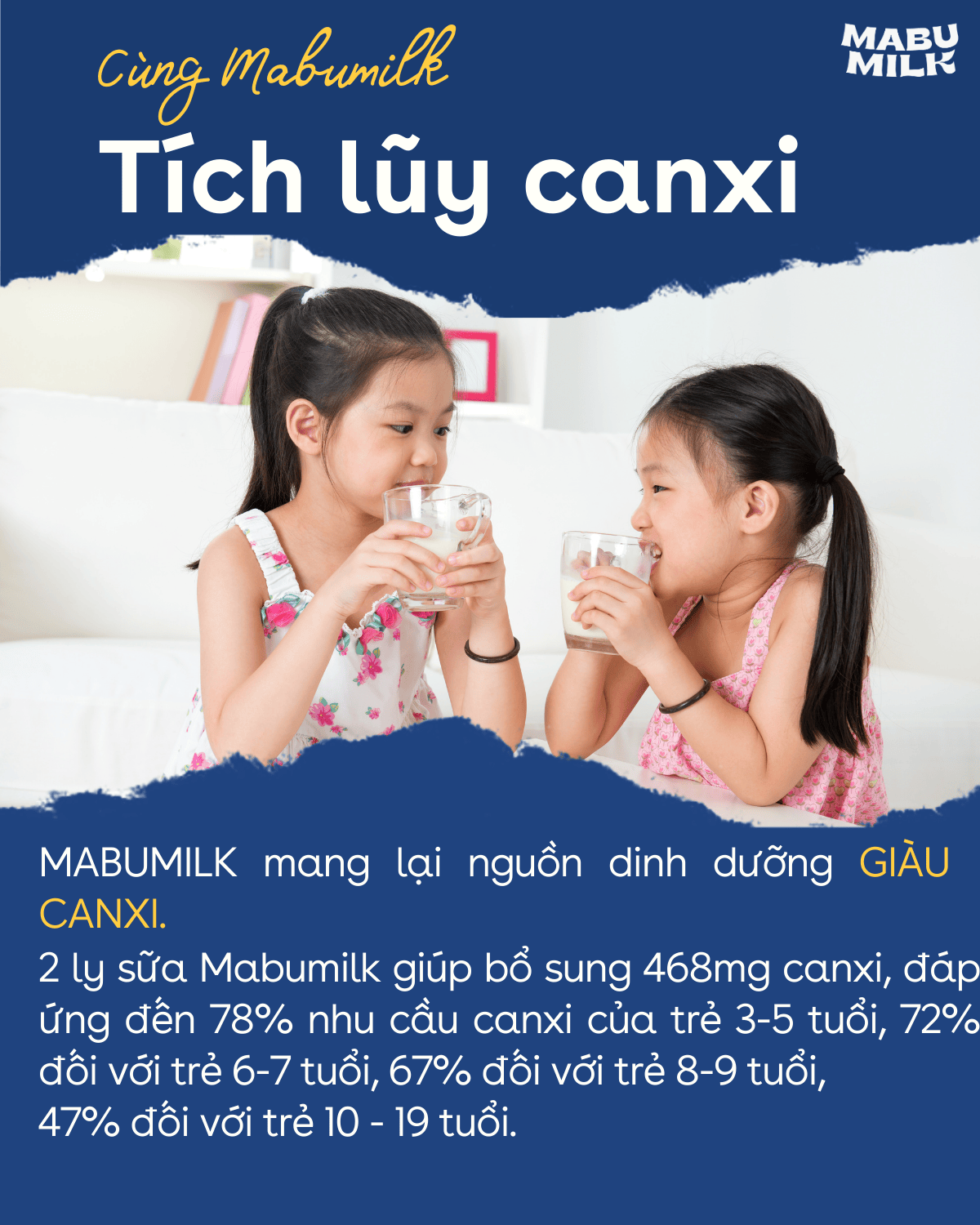 Mô tả SỮA BỘT CHẤT LƯỢNG CAO Mabumilk không đường dành cho trẻ từ 3-15 tuổi - TÍCH LUỸ CANXI PHÁT TRIỂN CHIỀU CAO - 5