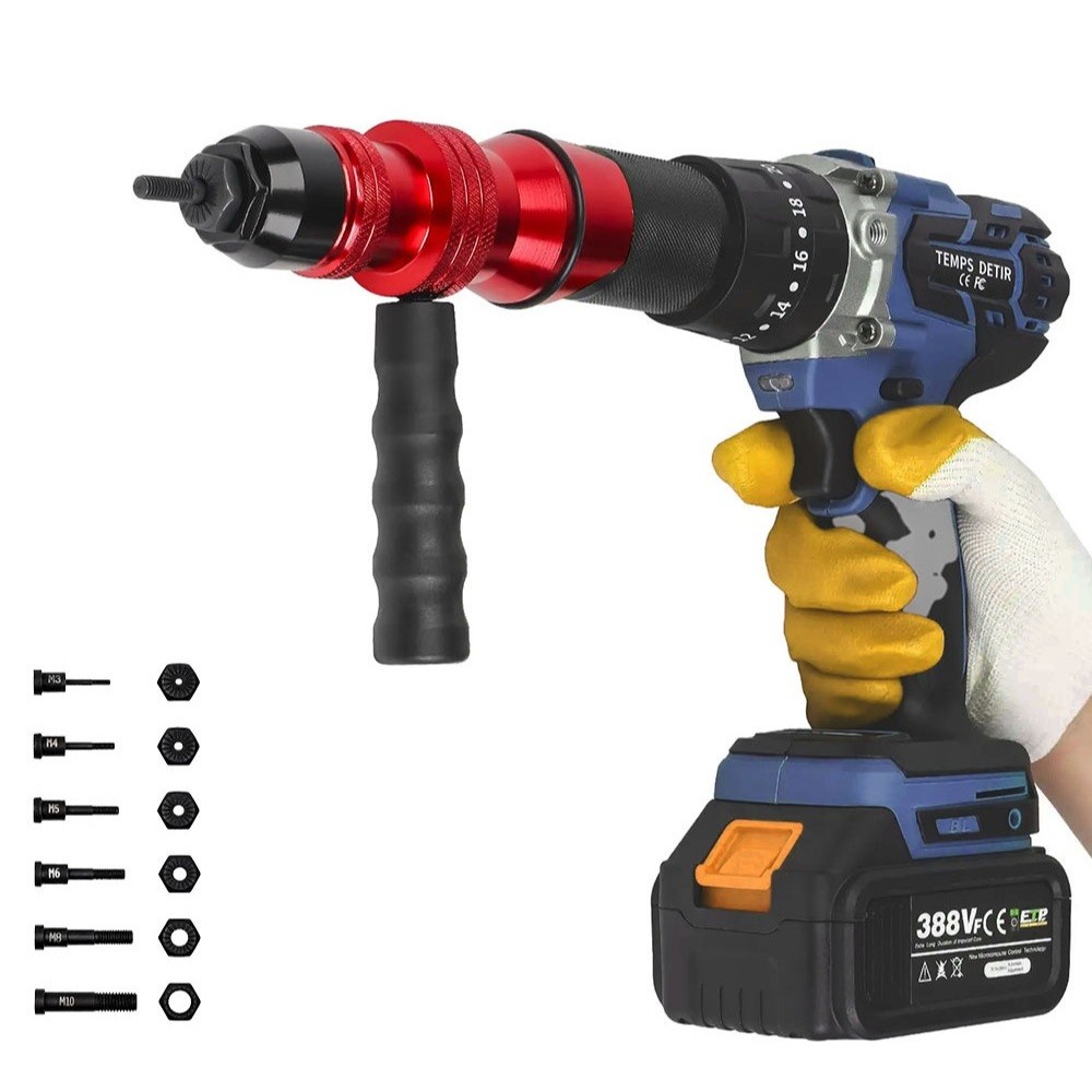 Đầu kít rút ốc tán lắp máy vặn bulong,khoan pin 9 chi tiết cỡ M3-M10 ...
