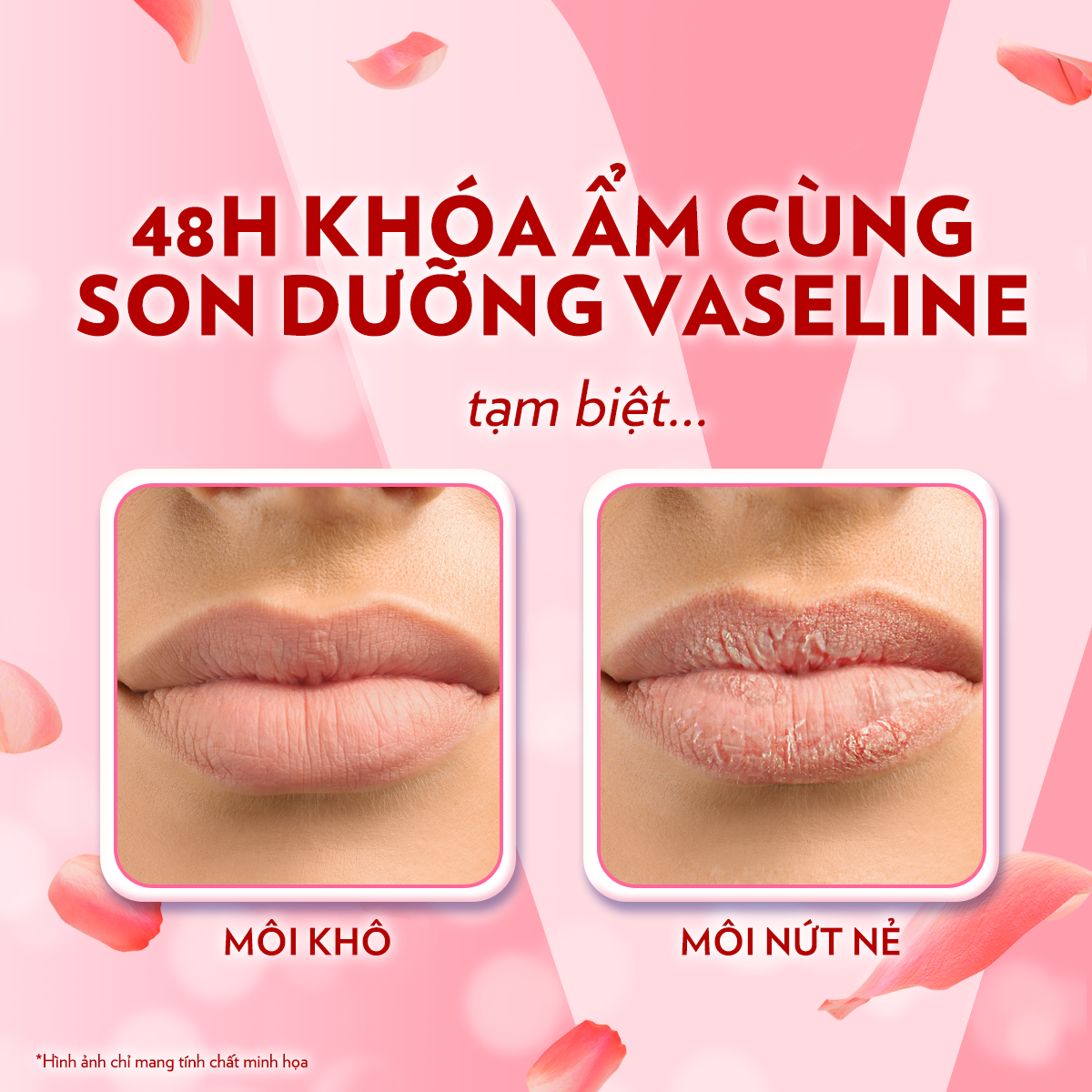 Mô tả Son Dưỡng Môi Hồng Xinh Vaseline Lip Care Stick Rosy Lips 4.8g - 5