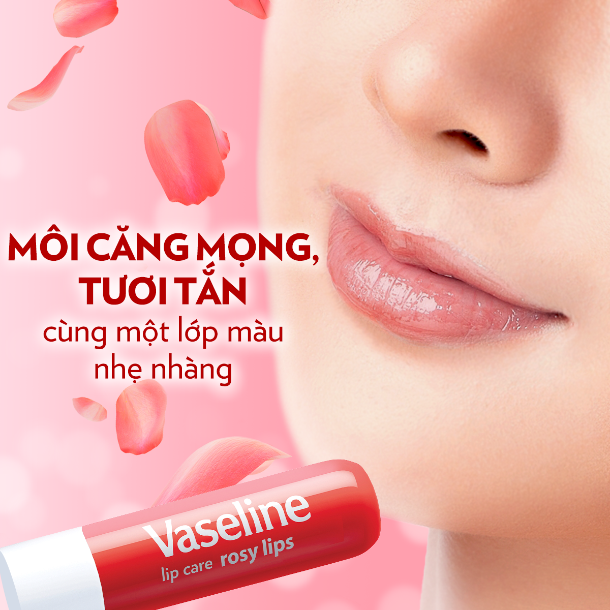Mô tả Son Dưỡng Môi Hồng Xinh Vaseline Lip Care Stick Rosy Lips 4.8g - 8
