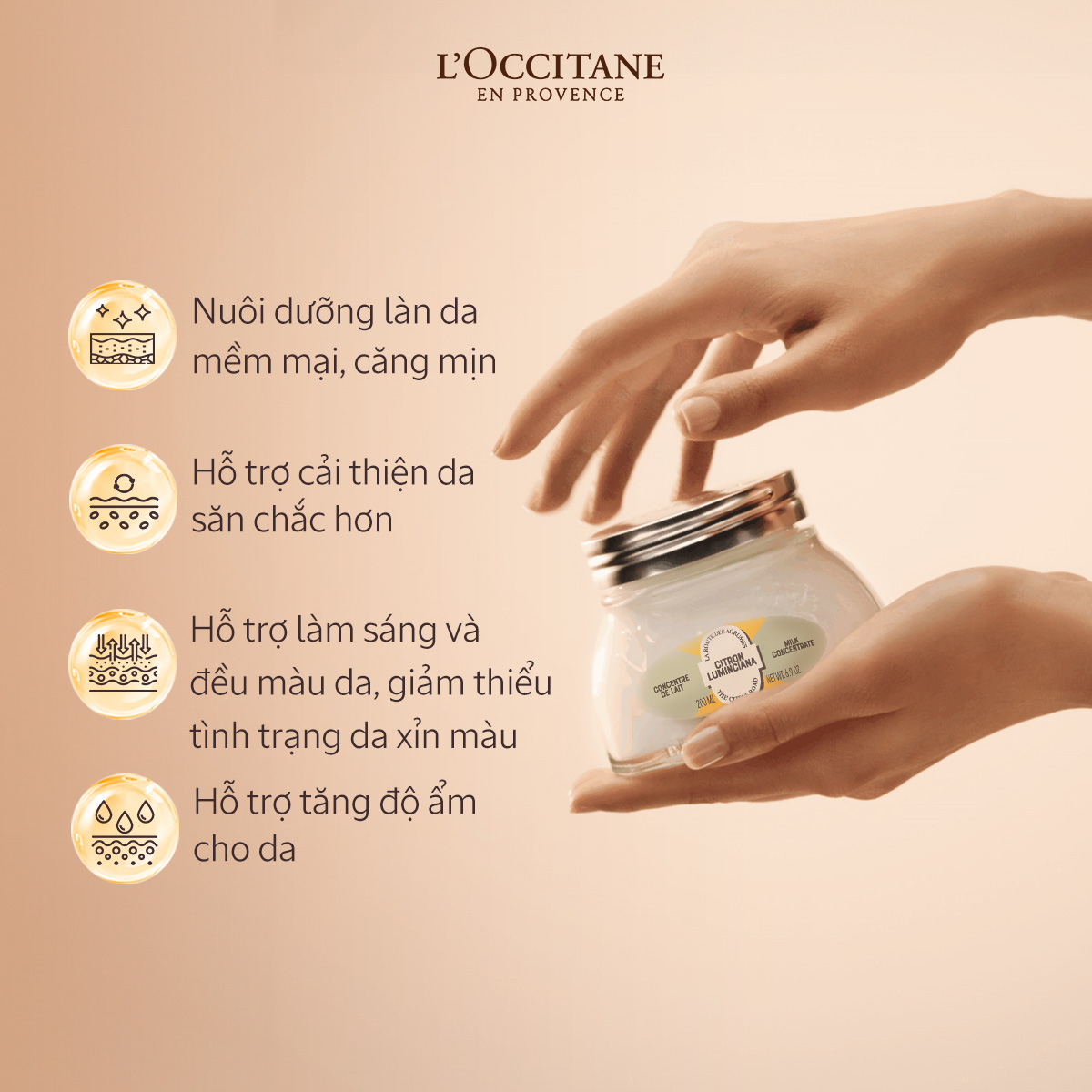 Mô tả Kem Dưỡng Ẩm Săn Chắc Da Hạnh Nhân L'Occitane Almond Milk Concentrate 200ml - Refill - 2