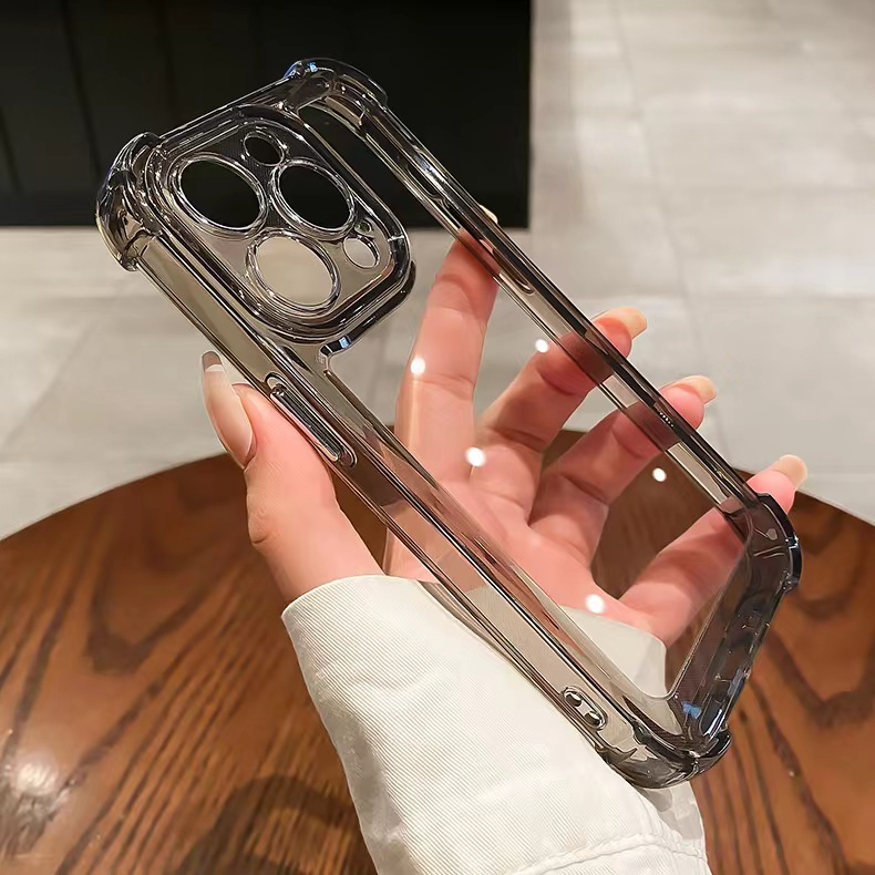 Ốp Lưng iPhone TPU Mềm Nút Bấm Kim Loại, Chống Sốc, Bảo Vệ Camera - iP 7/8/Plus/X/XS/XR/11/12/13/14/15/16/17/18/Pro/Max – ảnh mô tả chi tiết 2