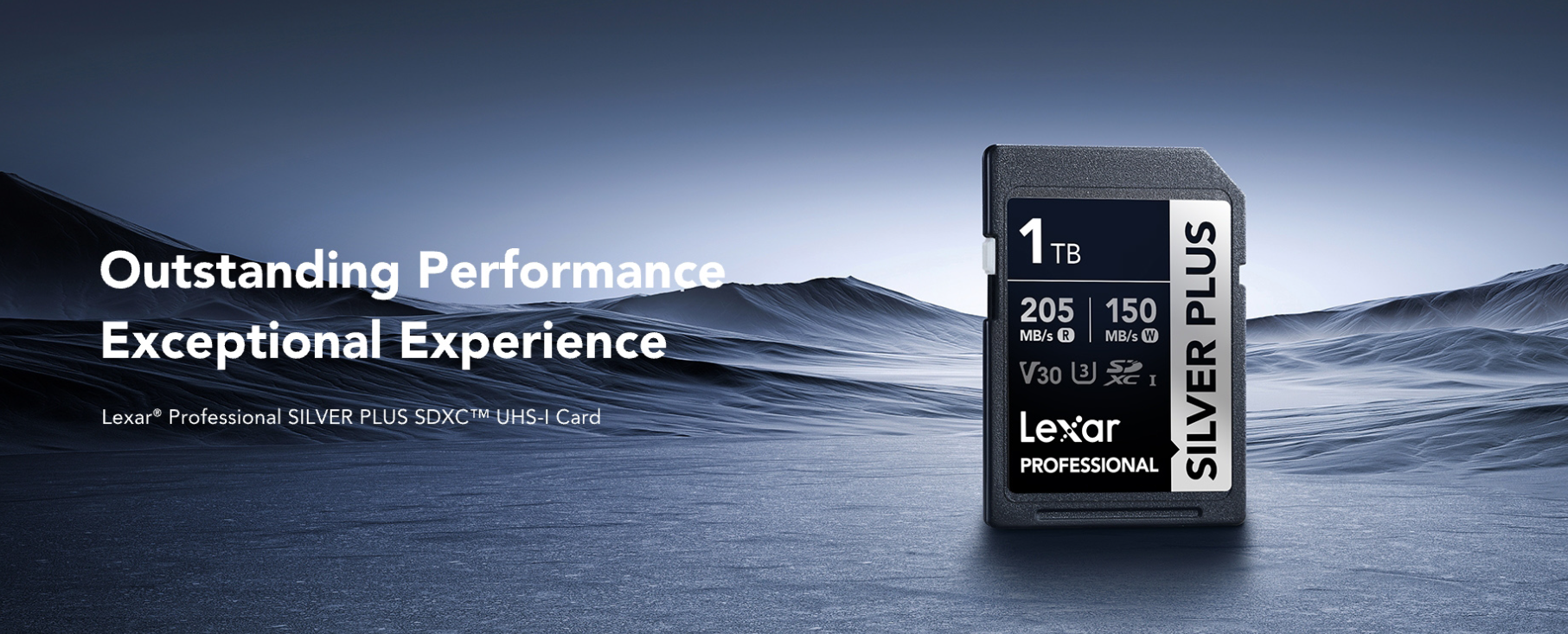 Thẻ Nhớ Sdxc Lexar Professional Silver Plus Uhs-I U3, Tốc Độ 205Mb/S