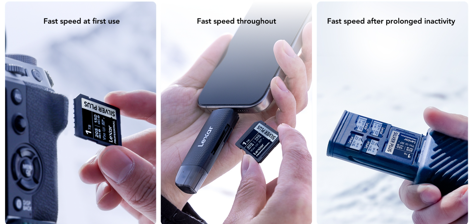 Thẻ Nhớ Sdxc Lexar Professional Silver Plus Uhs-I U3, Tốc Độ 205Mb/S