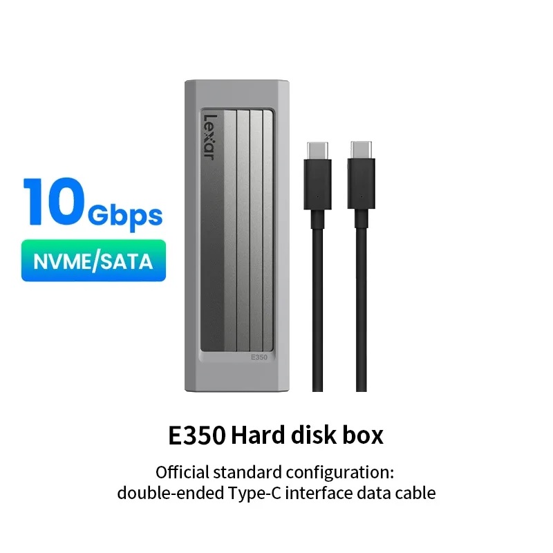 Box SSD Lexar E350 M.2 Nvme/ Sata SSD Enclosure hỗ trợ USB 3.2 Gen 2 ...