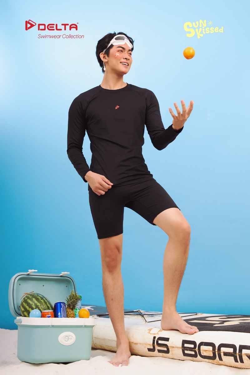 DELTA Áo Bơi Rash Guard Nam Dài Tay Vải Anti–Chlorine Bền Bỉ Hạn Chế ...