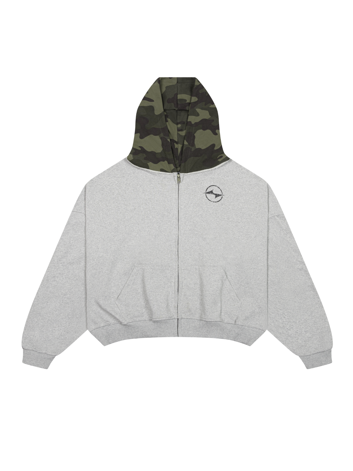 Áo hoodie form rộng in số 90 phối nón camo rằn ri Haven Studio chất nỉ ...