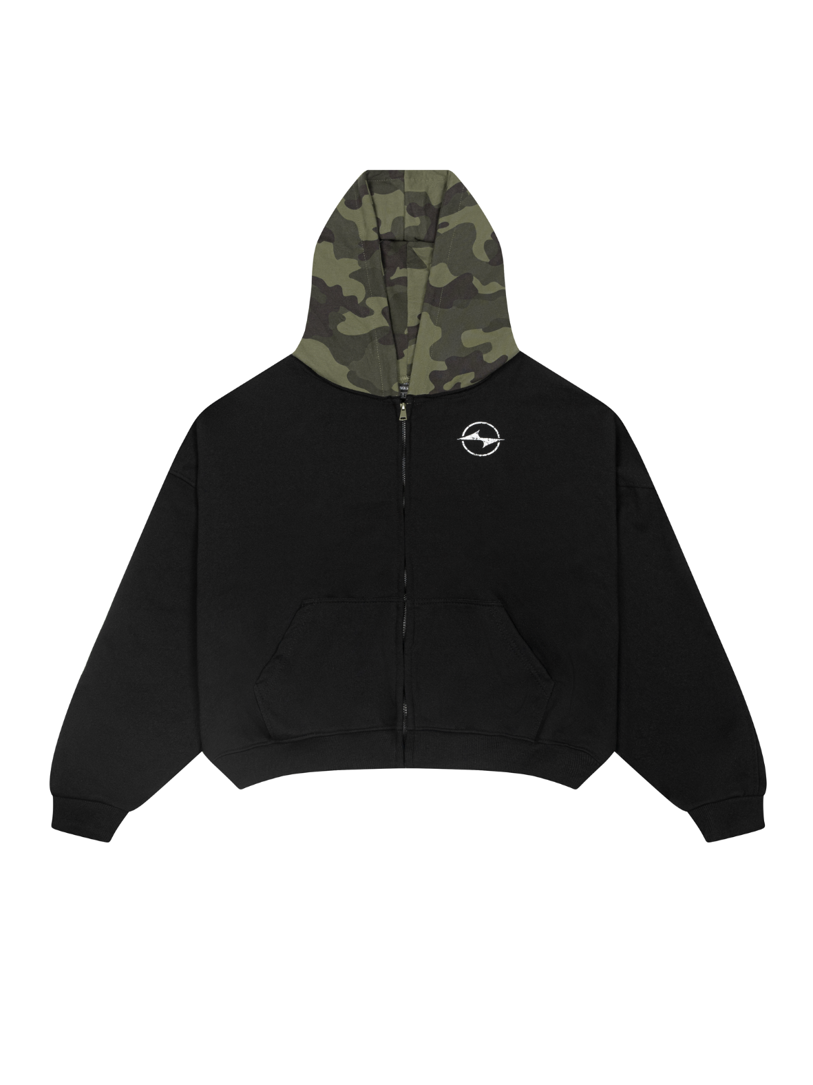 Áo hoodie form rộng in số 90 phối nón camo rằn ri Haven Studio chất nỉ ...