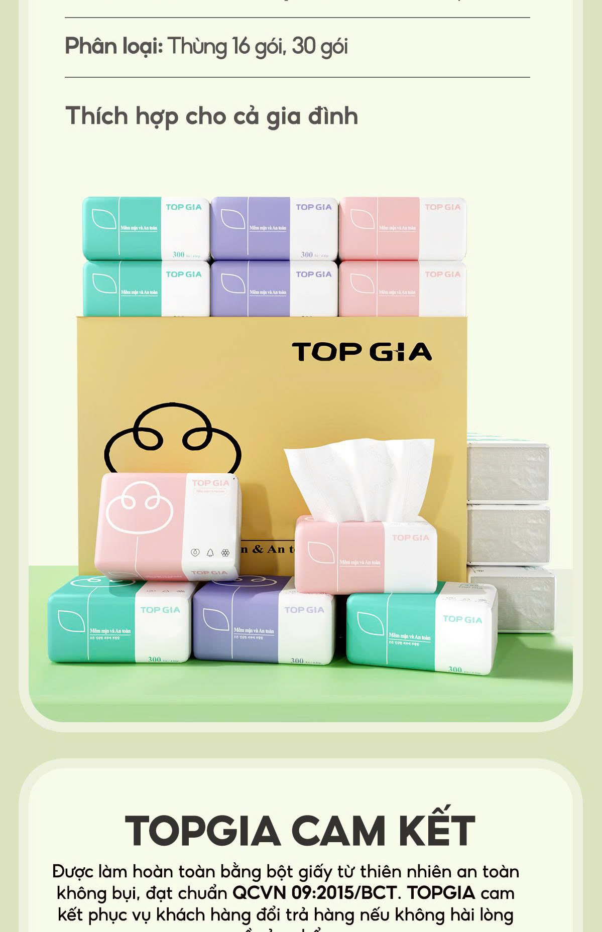 Giấy ăn rút Top Gia cao cấp giấy rút thùng 30 gói/16 gói/46 gói/20 gói ...