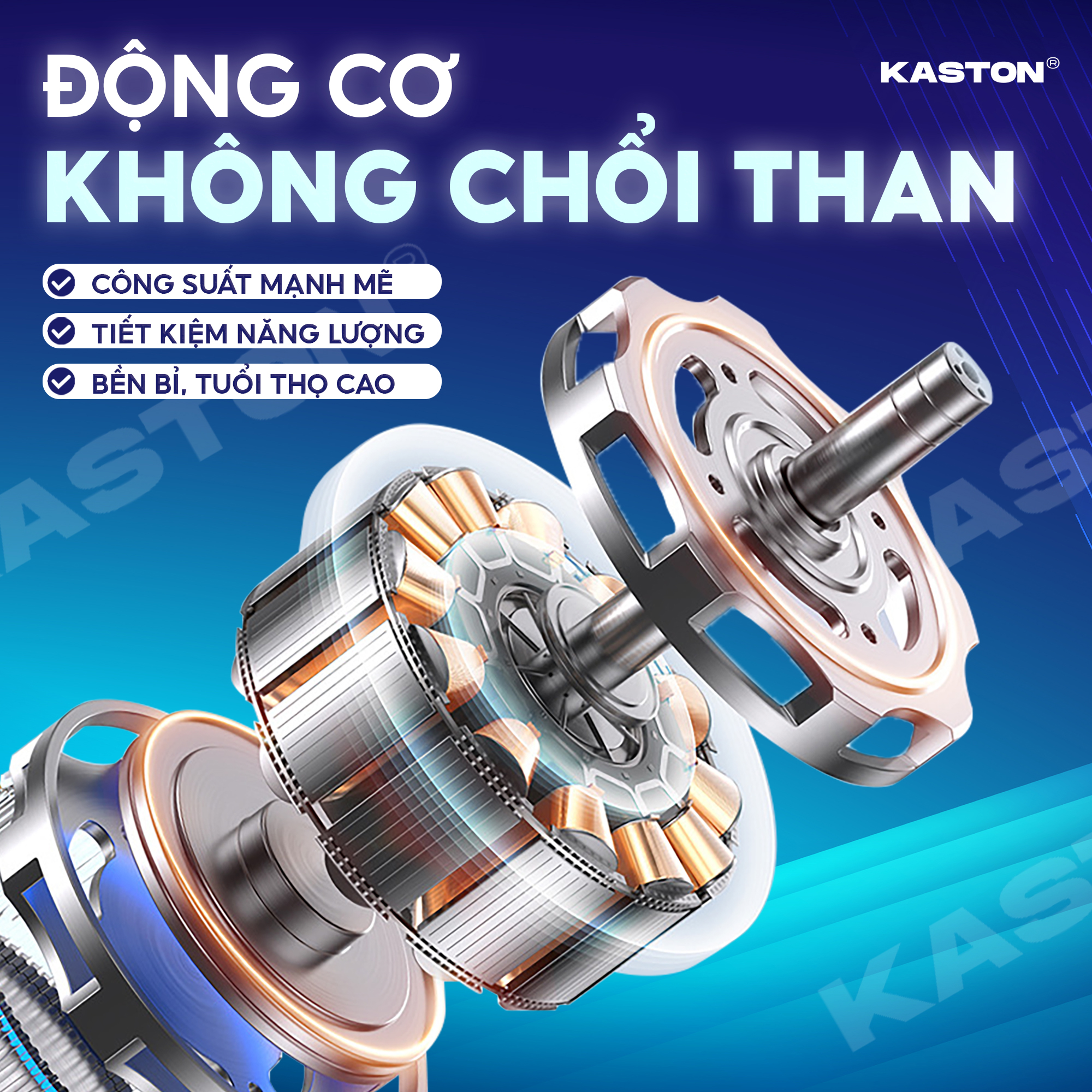 Máy rửa xe pin cao cấp Kaston - R12 - Động cơ không chổi than, pin dung ...