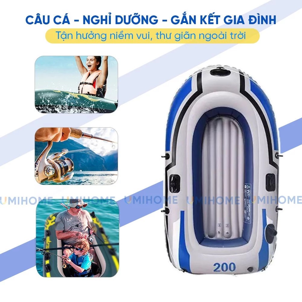Thuyền hơi câu cá KAW JR2300 du lịch dã ngoại Siêu thích, Siêu Dày ...