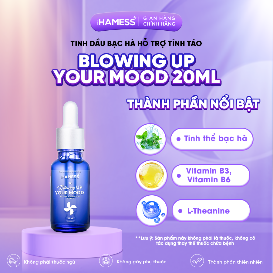 Mô tả Tinh dầu nhỏ lưỡi IHAMESS hỗ trợ tạo cảm giác mát lạnh, tỉnh táo, giảm buồn ngủ - 3