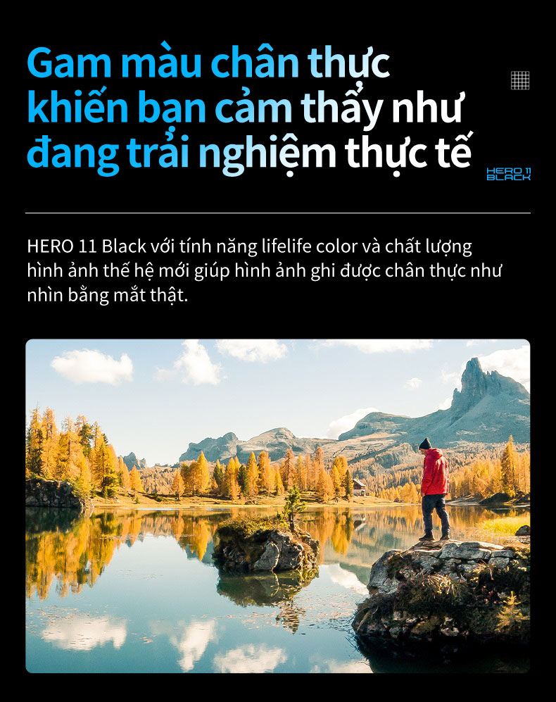 Mô tả GoPro HERO11 Black-Camera hành động chống nước. Ảnh 27MP, HyperSmooth 5.0 với GP2 - 7