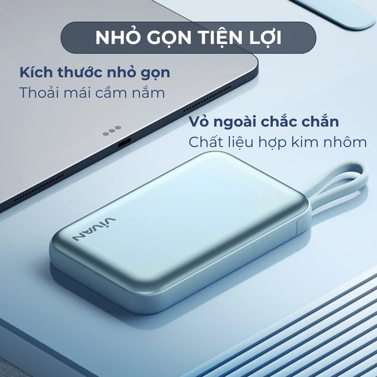 Mô tả Pin dự phòng VIVAN VPB-W11/13/20 10000mAh thông minh không dây sạc nhanh từ tính 15W - 2