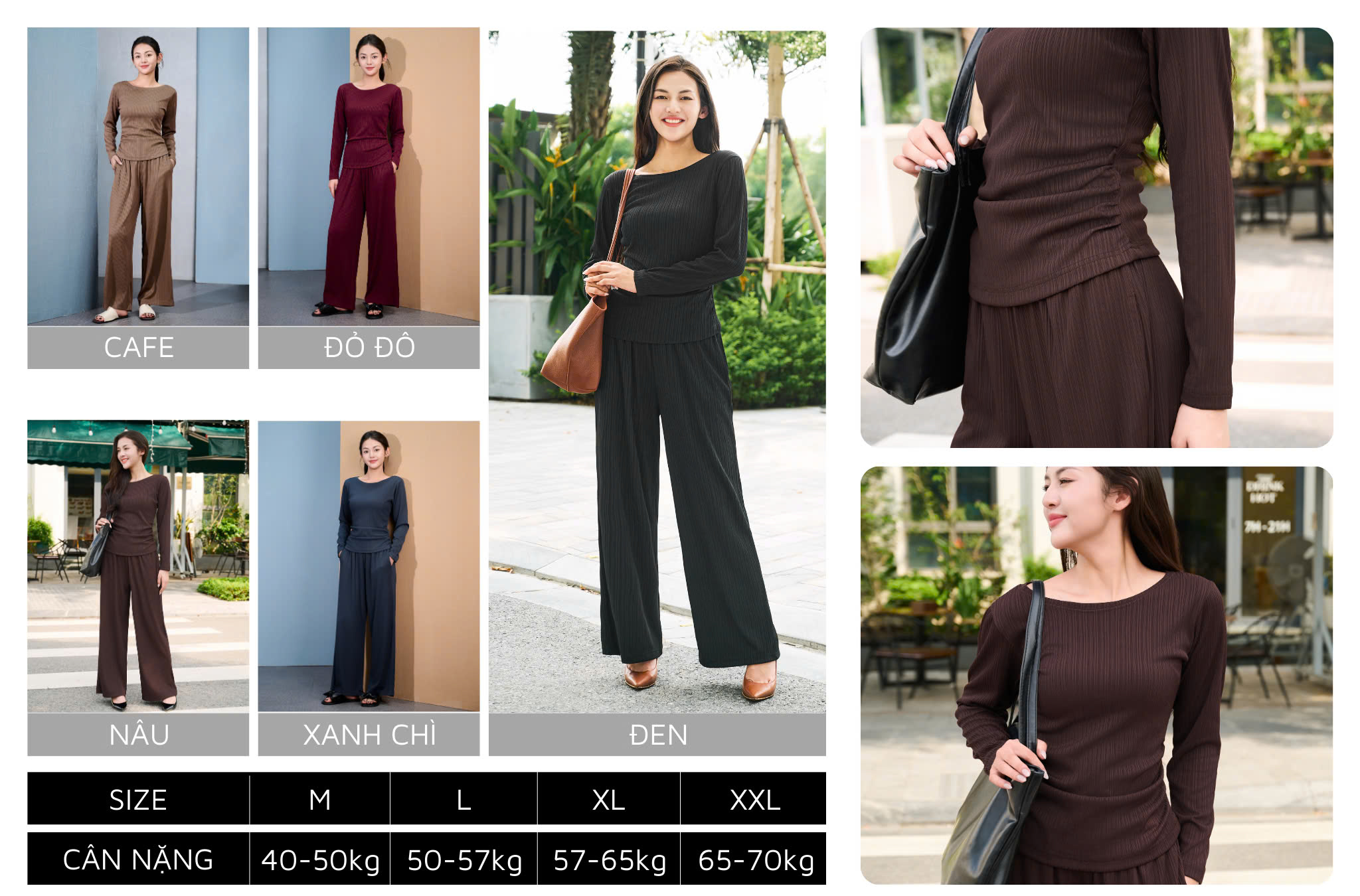 Mô tả Bộ Quần Áo Thu Đông Cổ Thấp Laroma Cho Nữ | Basic - Giữ Ấm - Vải Thơm - Kháng Khuẩn - 1