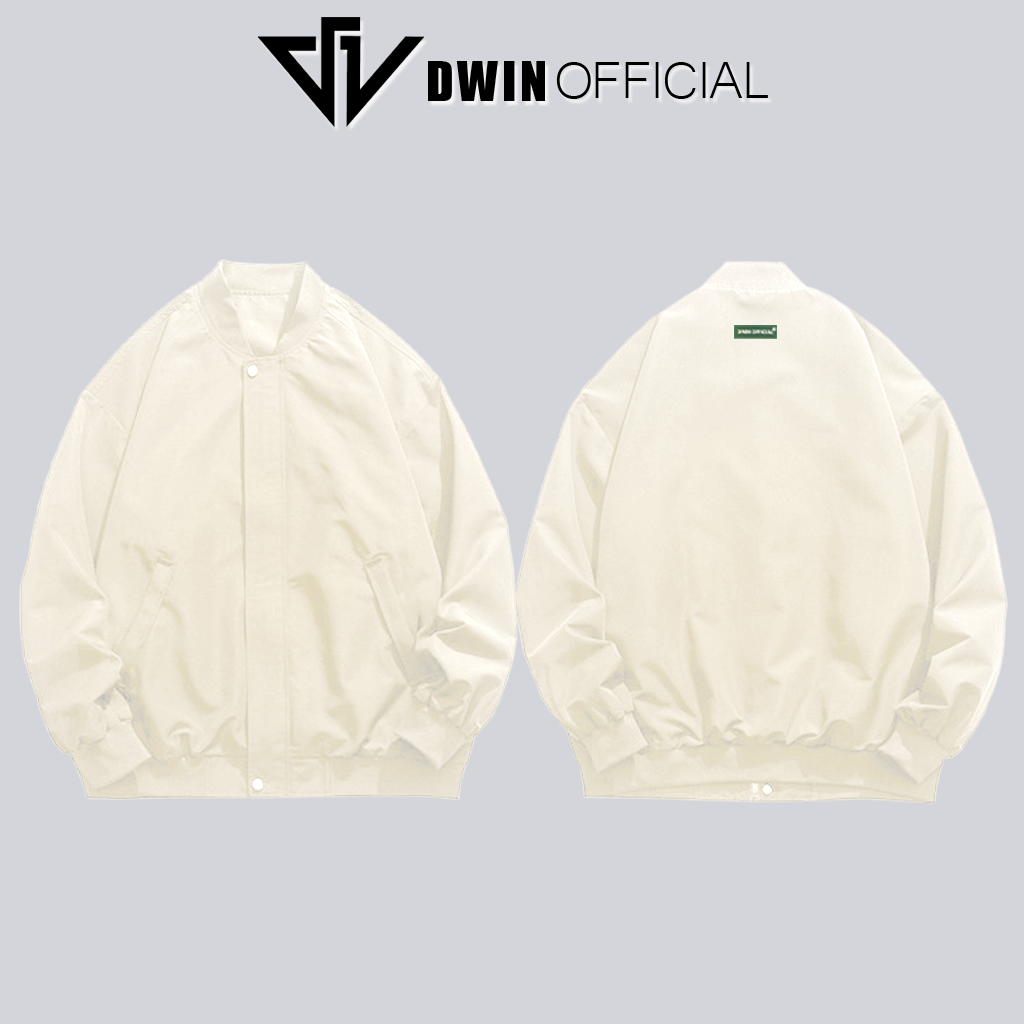 Mô tả Áo khoác gió nam nữ DWIN local brand bomber vải dù 2 lớp unisex form oversize chống nước không nhăn - 8
