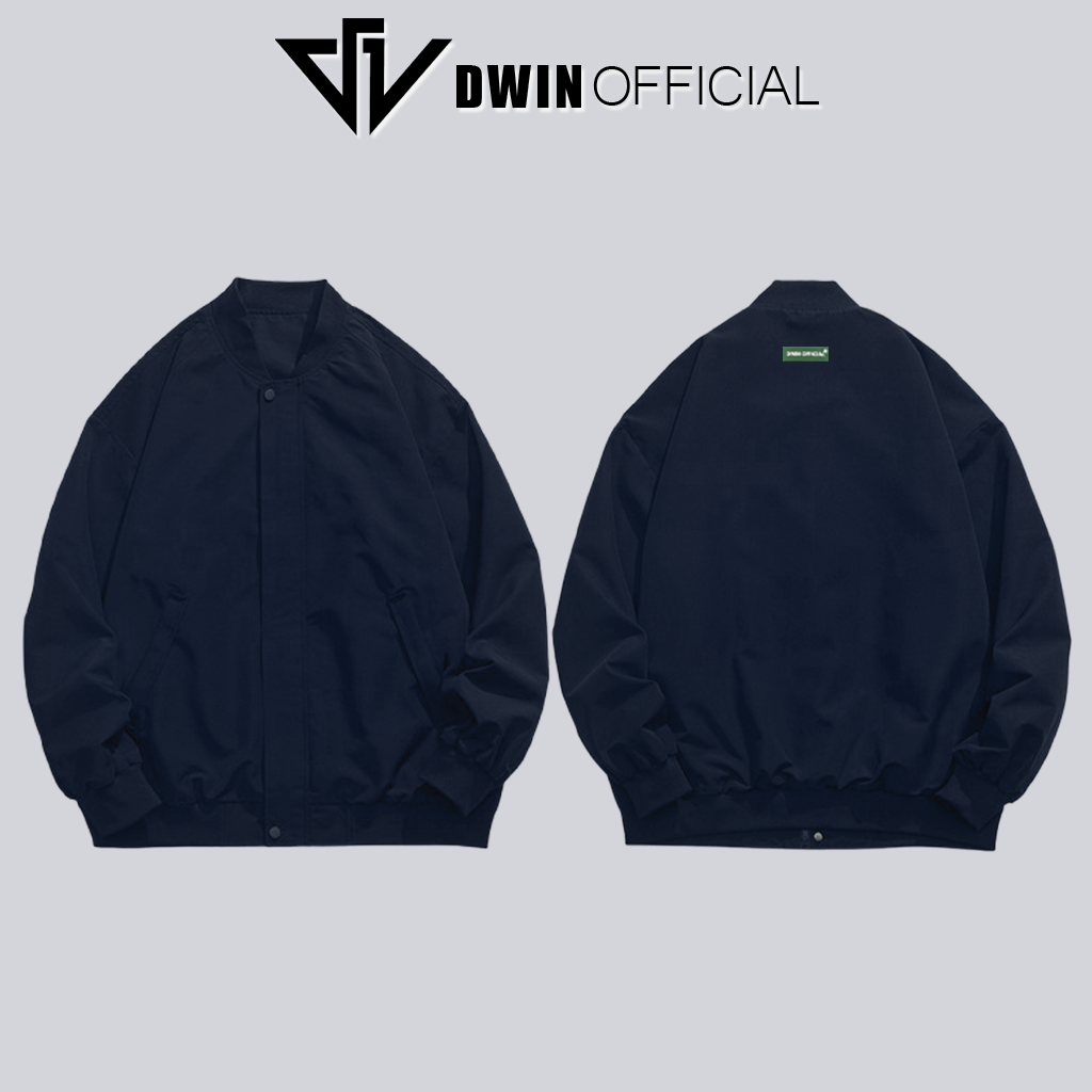 Mô tả Áo khoác gió nam nữ DWIN local brand bomber vải dù 2 lớp unisex form oversize chống nước không nhăn - 9