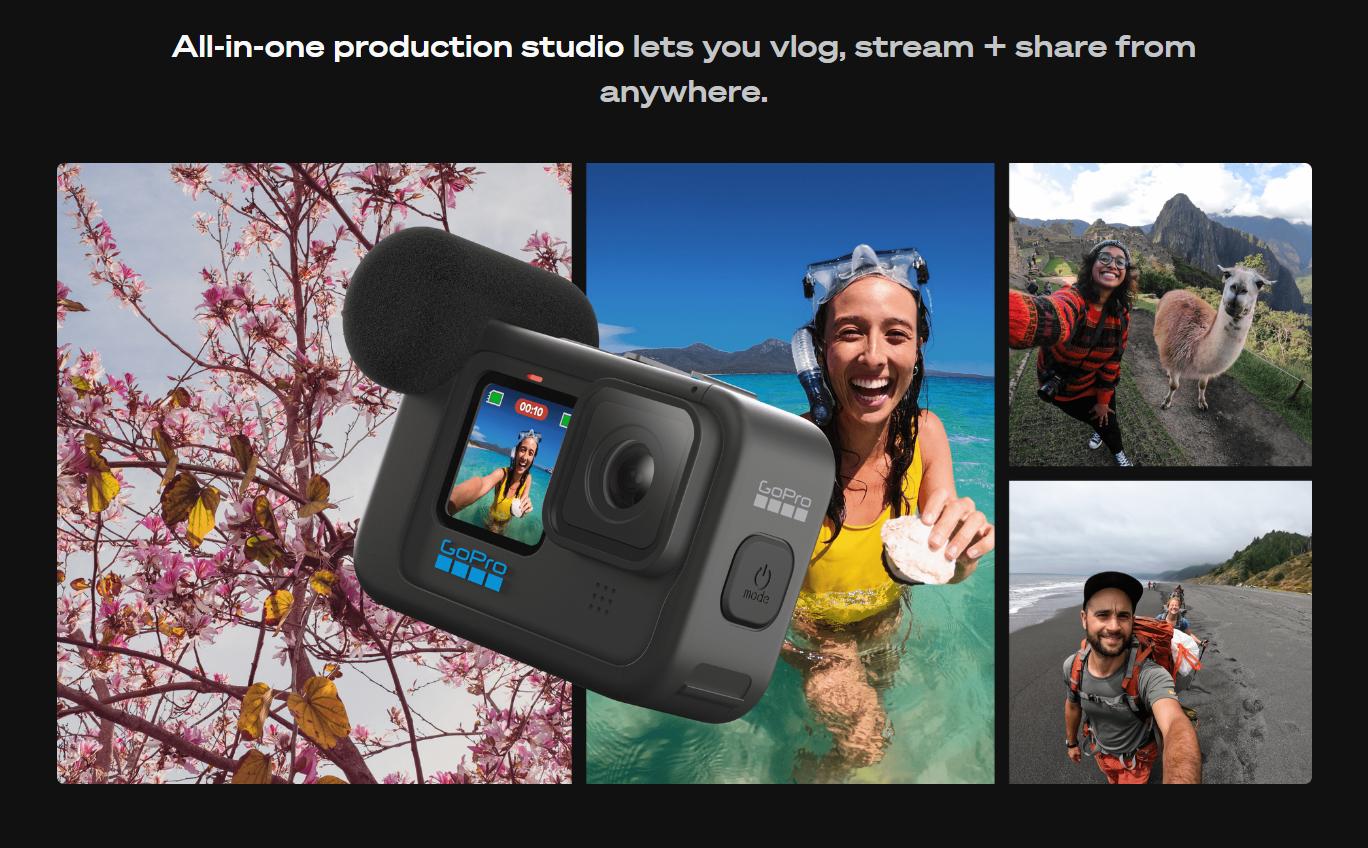 Mô tả Phụ kiện Media Mod cho GoPro HERO13/12/11/10/9 Black, tương thích với các phụ kiện khác của GoPro - 6
