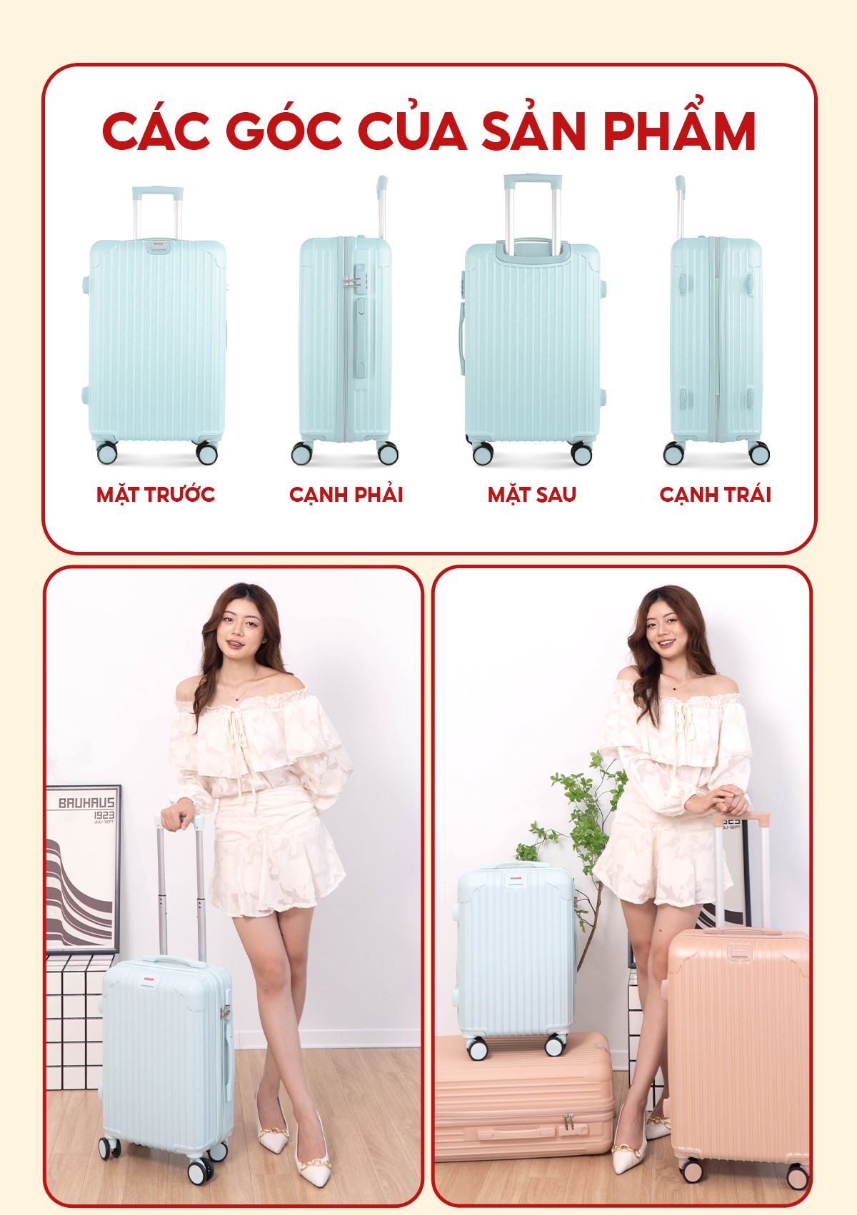 Mô tả Vali Du Lịch Bamozo 8801 Size 20/24 Chất Liệu Nhựa ABS Bền Đẹp Bảo Hành 5 Năm - 5