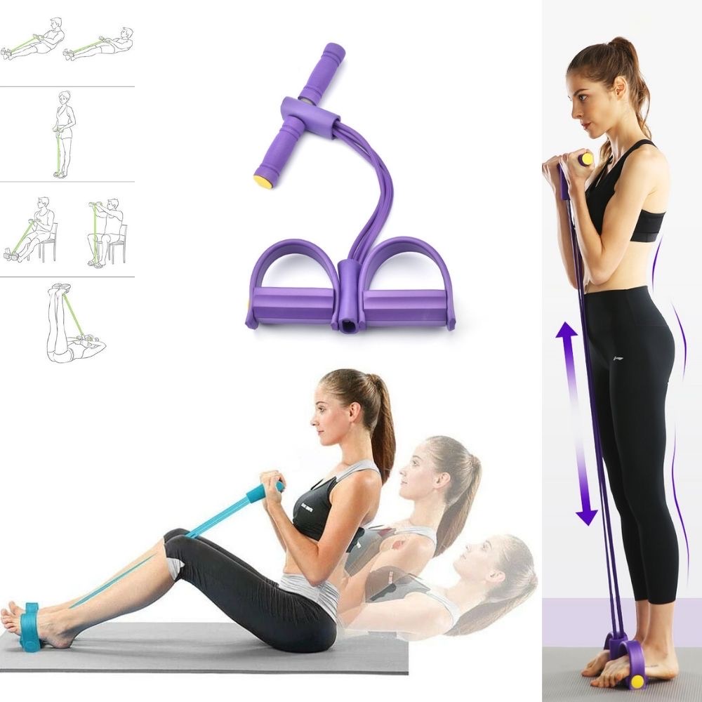 Mô tả Dây chữ B tập bụng tập gym dây tập kháng lực Prowin Fitness đàn hồi tập cơ bụng eo lưng tại nhà - 1