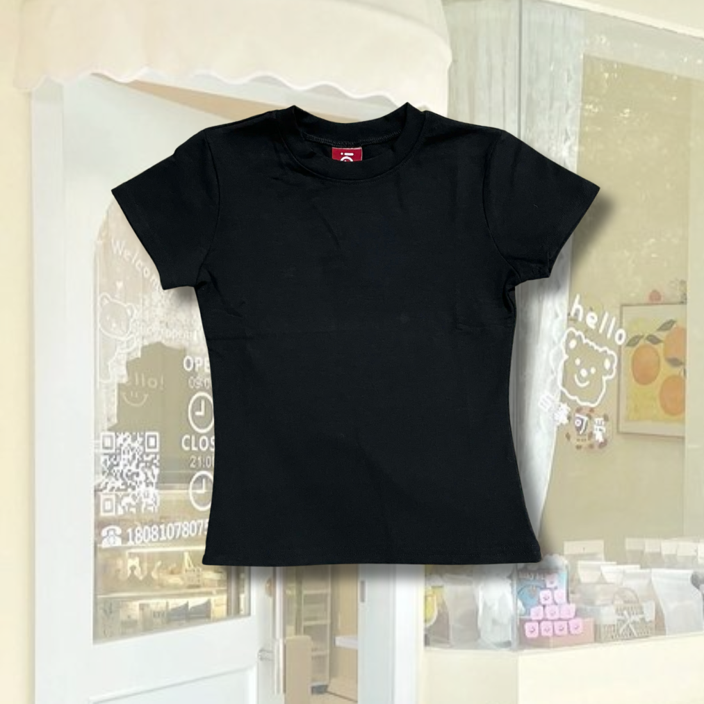 Mô tả Áo thun nữ trơn basic ôm body co giãn chất thun mịn TiQi Jeans nhiều màu A149 - 4
