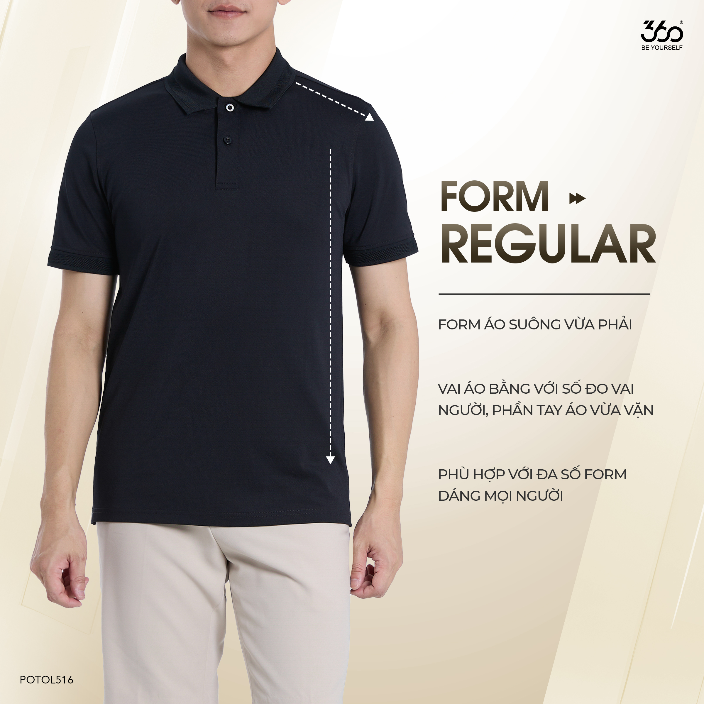 Áo Thun Polo Nam 360 Boutique POTOL516