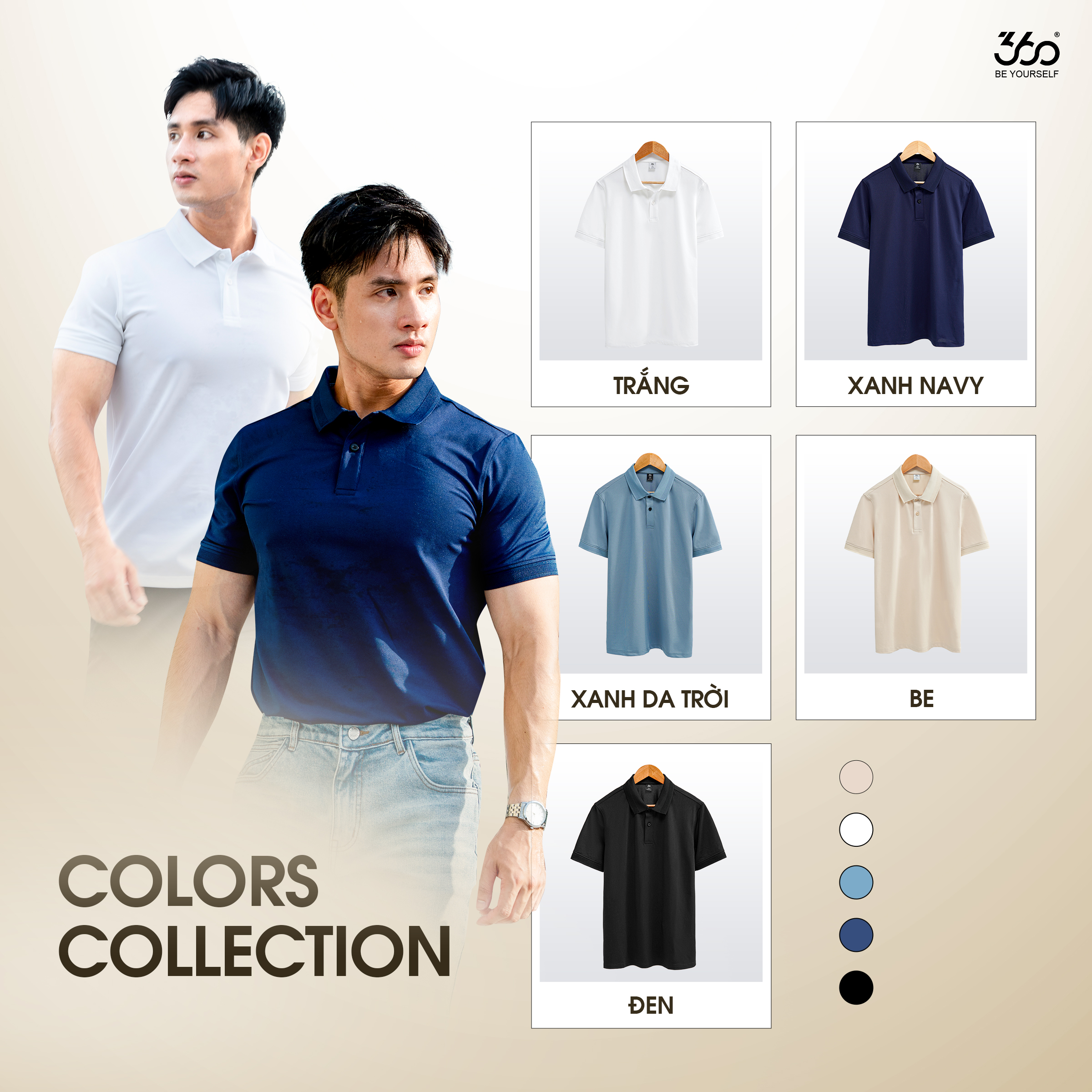 Áo Thun Polo Nam 360 Boutique POTOL516