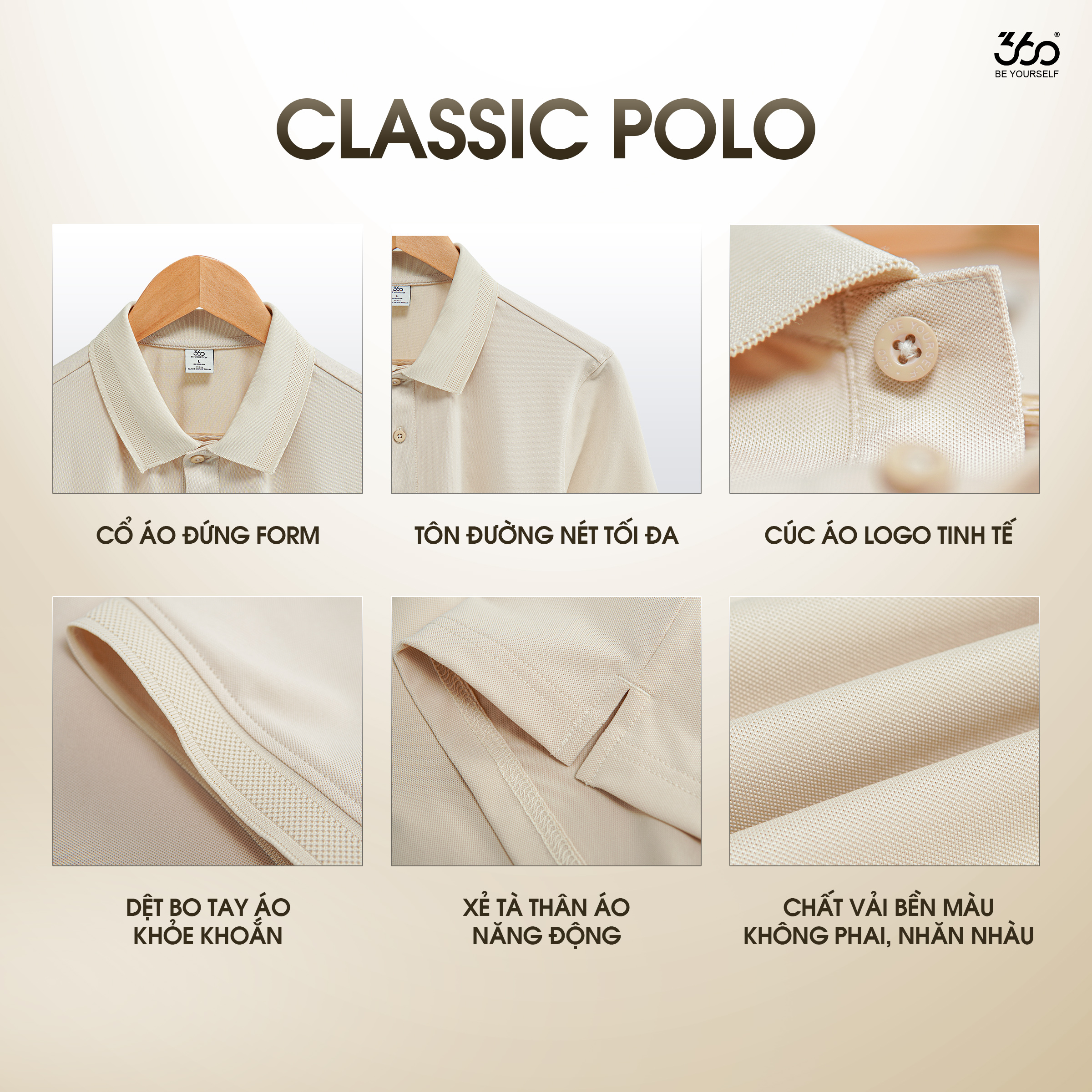 Áo Thun Polo Nam 360 Boutique POTOL516