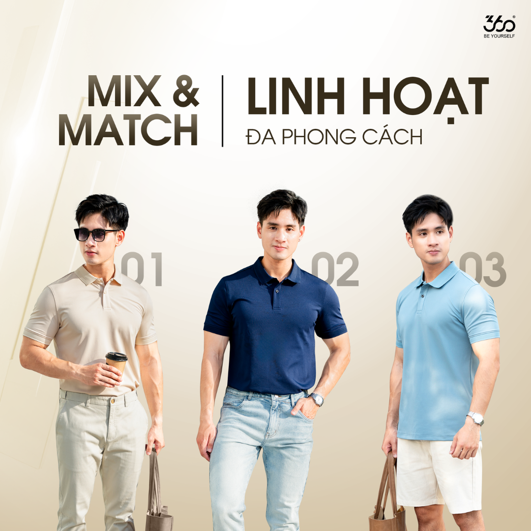 Áo Thun Polo Nam 360 Boutique POTOL516