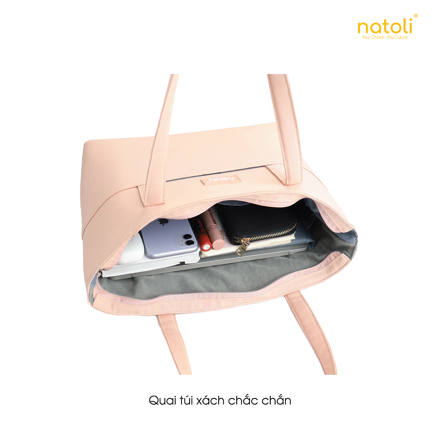 Kích thước túi tote NATOLI Elegant Chicbag T4