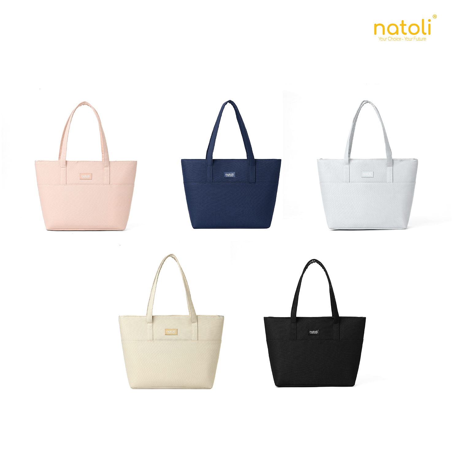 Mô tả Túi tote nữ thương hiệu NATOLI chất vải canvas nhiều ngăn chống nước tốt - BST Elegant Chicbag T4 - 10